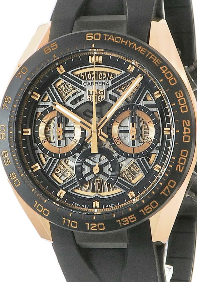 TAG Heuer ラバーベルト 時計 黒金